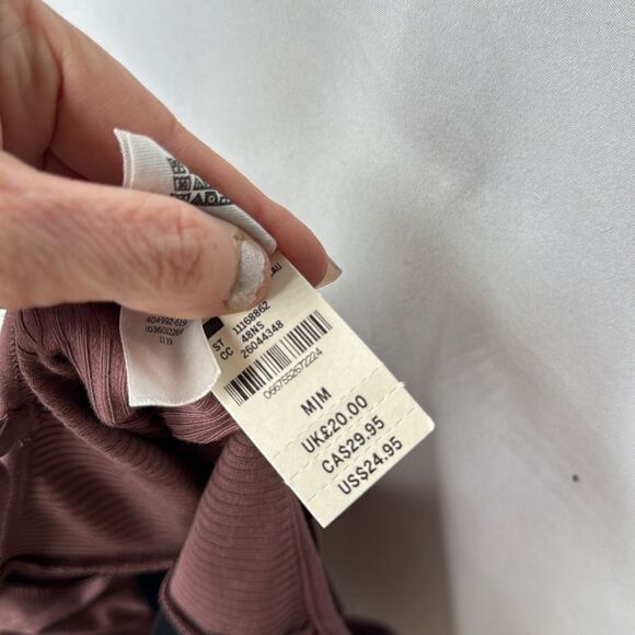 Victoria Secret Pink Lace/Ribbed Bodysuit. Size Medium. - Picture 7 of 8